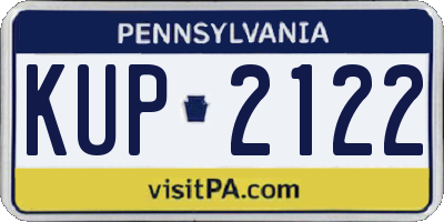 PA license plate KUP2122