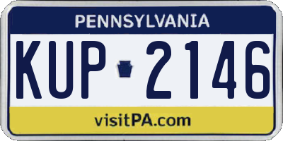 PA license plate KUP2146