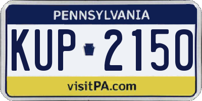 PA license plate KUP2150