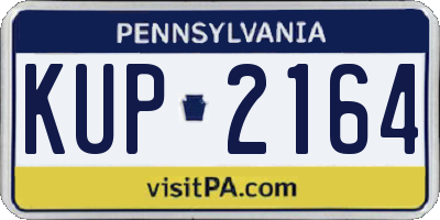 PA license plate KUP2164