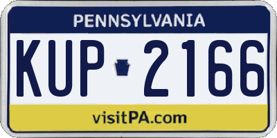 PA license plate KUP2166