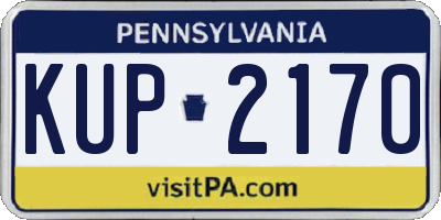 PA license plate KUP2170
