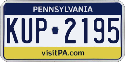 PA license plate KUP2195