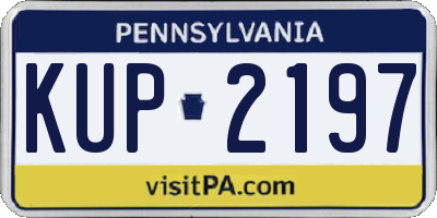 PA license plate KUP2197