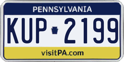 PA license plate KUP2199