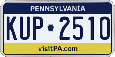 PA license plate KUP2510