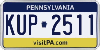 PA license plate KUP2511