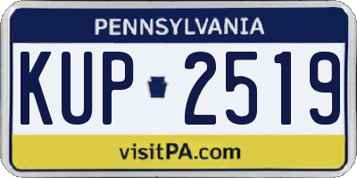 PA license plate KUP2519
