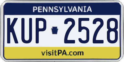 PA license plate KUP2528