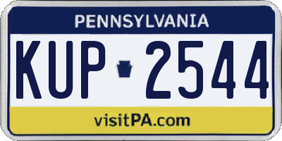 PA license plate KUP2544