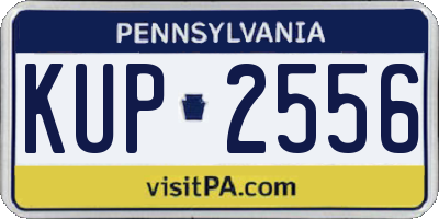 PA license plate KUP2556