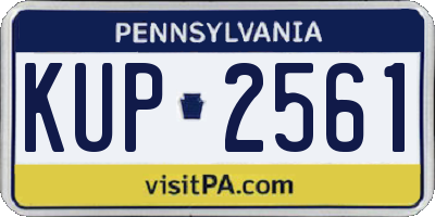 PA license plate KUP2561