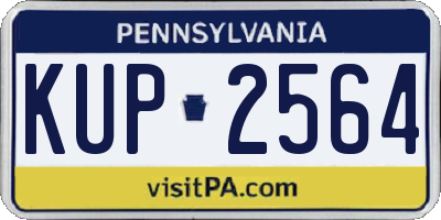PA license plate KUP2564