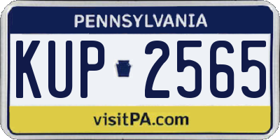 PA license plate KUP2565