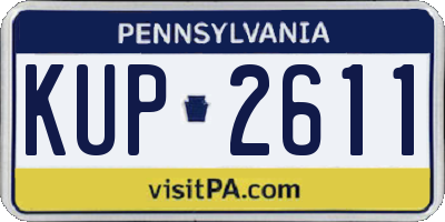 PA license plate KUP2611