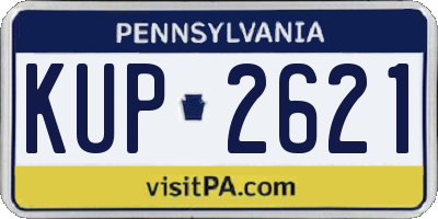 PA license plate KUP2621