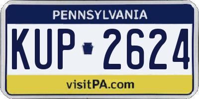 PA license plate KUP2624