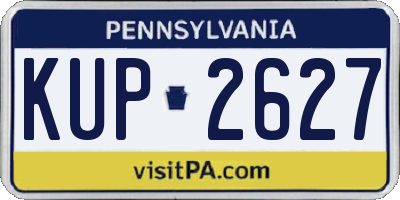 PA license plate KUP2627