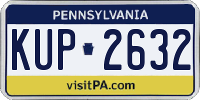 PA license plate KUP2632