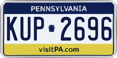 PA license plate KUP2696
