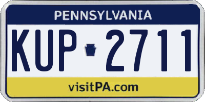 PA license plate KUP2711