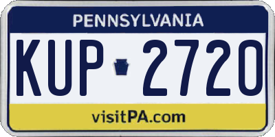 PA license plate KUP2720