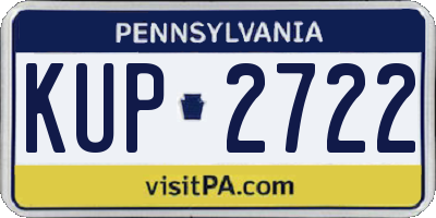 PA license plate KUP2722