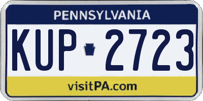 PA license plate KUP2723