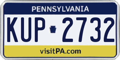 PA license plate KUP2732