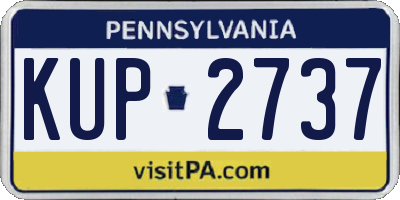 PA license plate KUP2737
