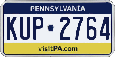 PA license plate KUP2764