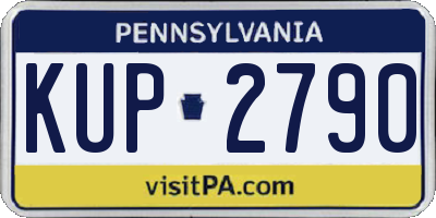PA license plate KUP2790