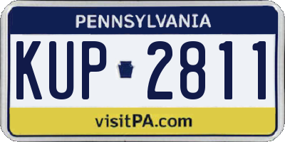 PA license plate KUP2811