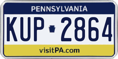 PA license plate KUP2864