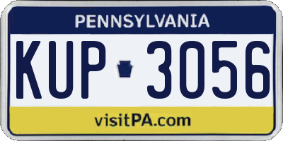 PA license plate KUP3056