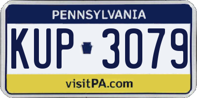 PA license plate KUP3079