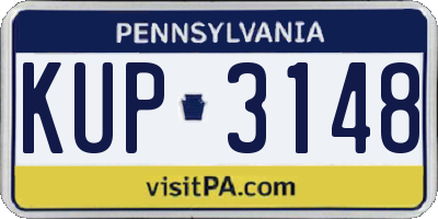 PA license plate KUP3148