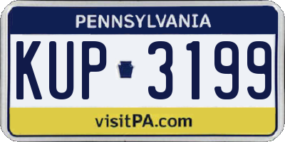 PA license plate KUP3199