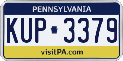 PA license plate KUP3379
