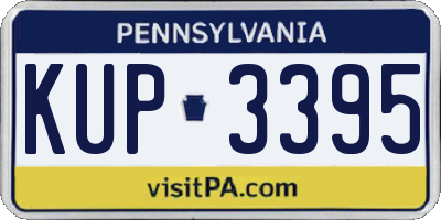 PA license plate KUP3395