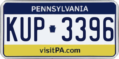 PA license plate KUP3396