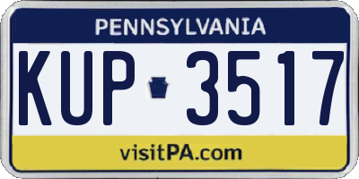 PA license plate KUP3517