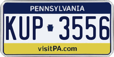 PA license plate KUP3556