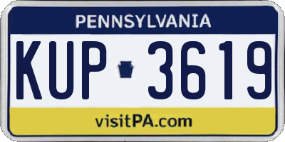 PA license plate KUP3619