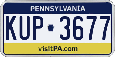 PA license plate KUP3677