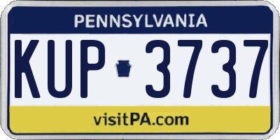 PA license plate KUP3737