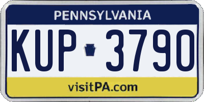 PA license plate KUP3790