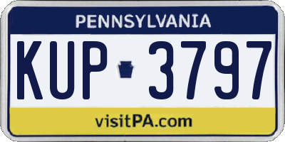 PA license plate KUP3797