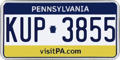 PA license plate KUP3855