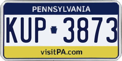 PA license plate KUP3873